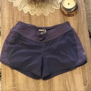 Lululemon Wet Dry Warm Shorts Rear Zip Pocket